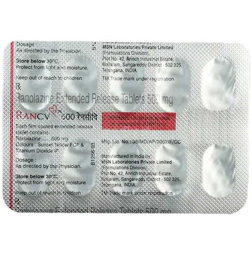 ran cv 500mg tablet 10's
